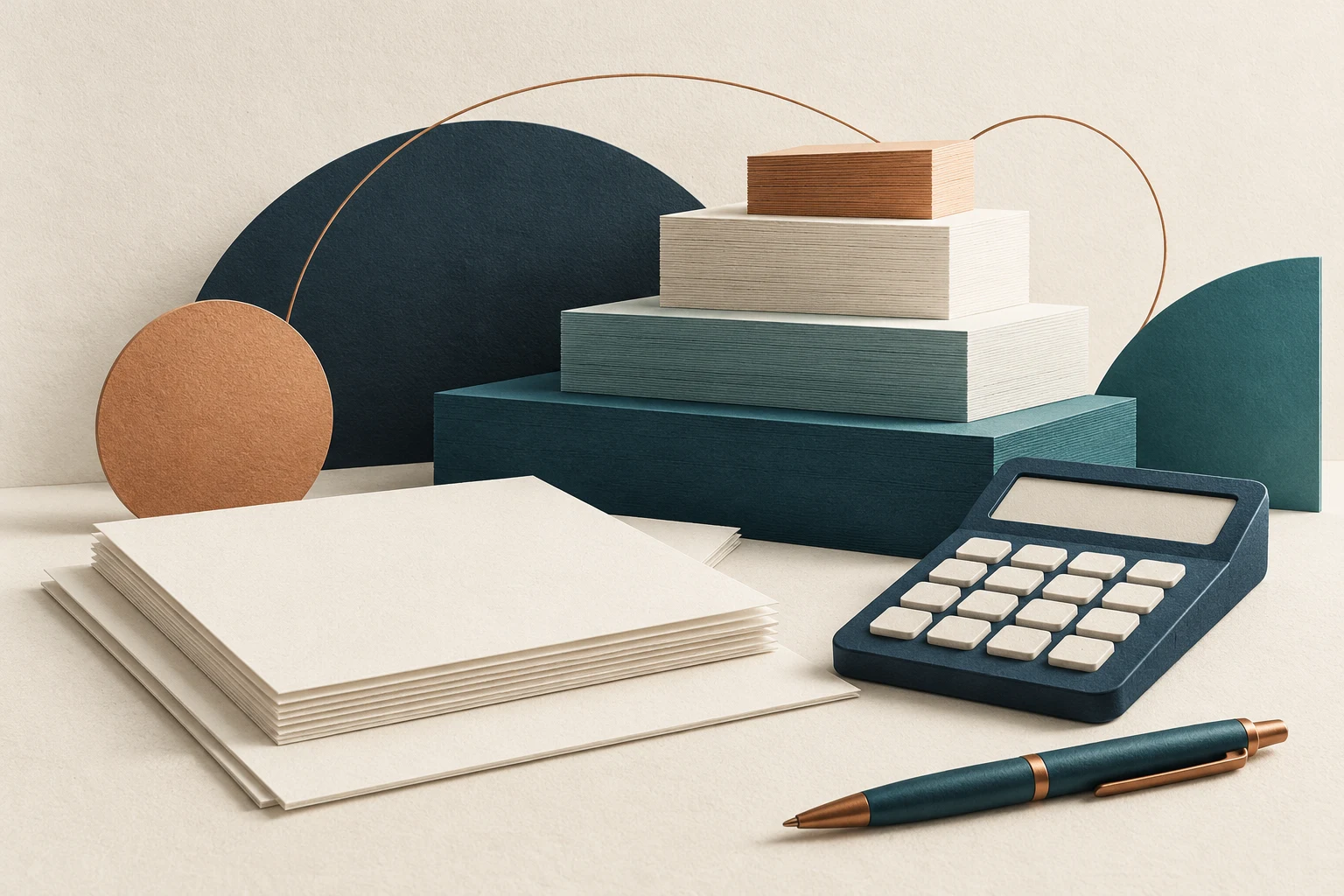 Illustration de documents et d’outils de paie pour préparer l’année à venir